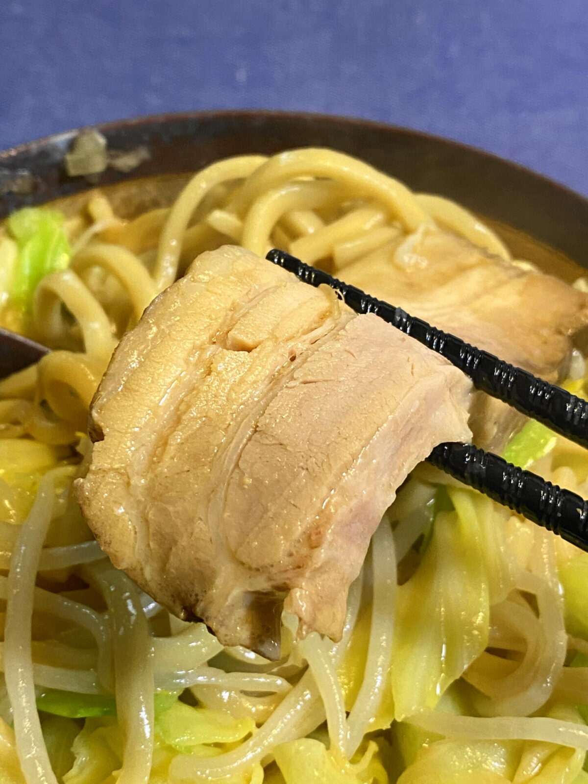 味噌味の二郎系ラーメン