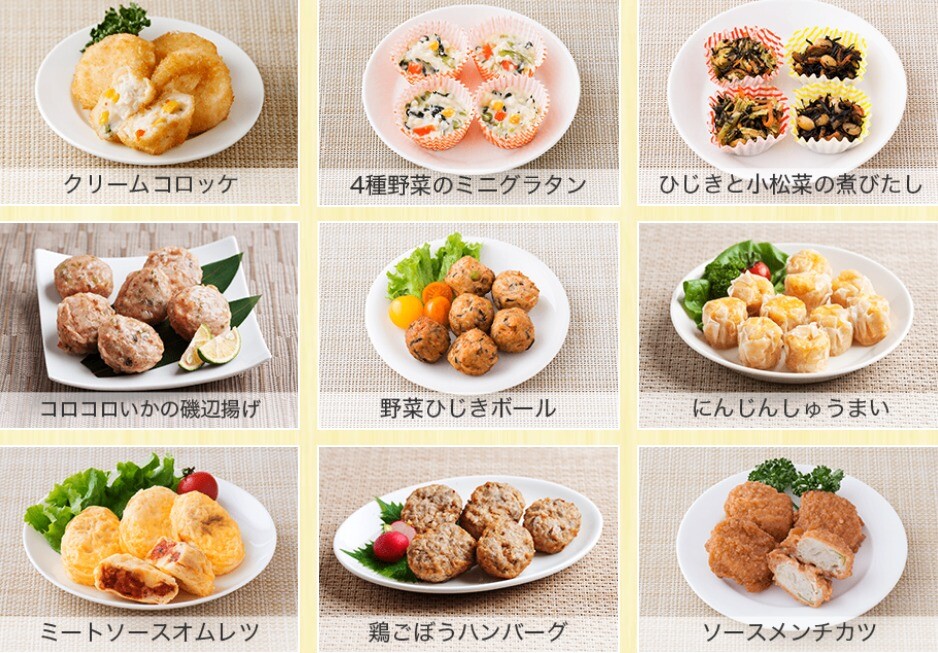 弁当コースのおかず例