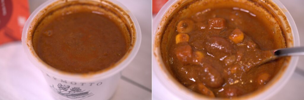 野菜をMOTTOのチリコンカン