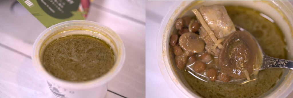 野菜をMOTTOのグリーンカレー