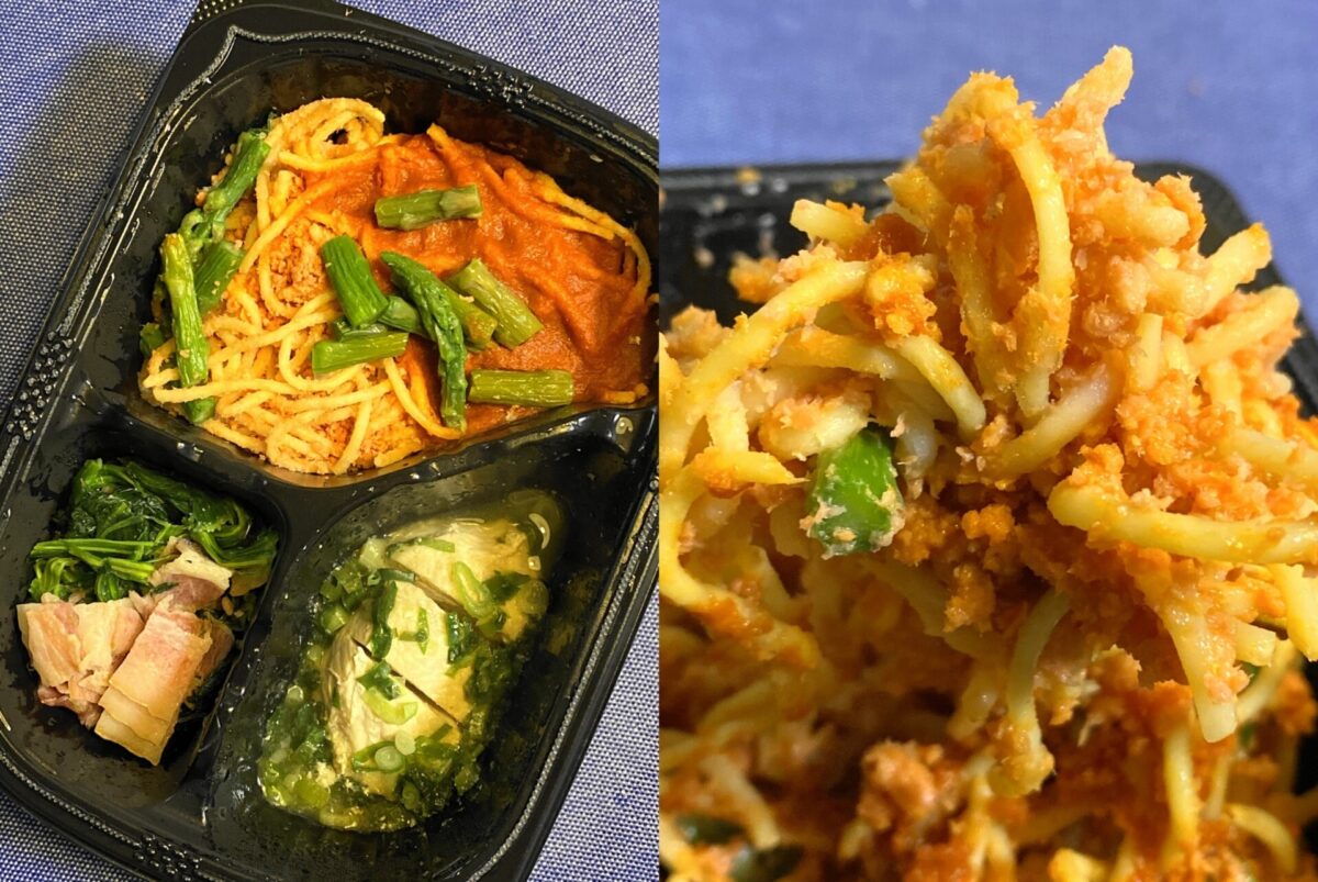 サーモンとアスパラのパスタ