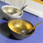金とプラチナの究極のラーメン鉢