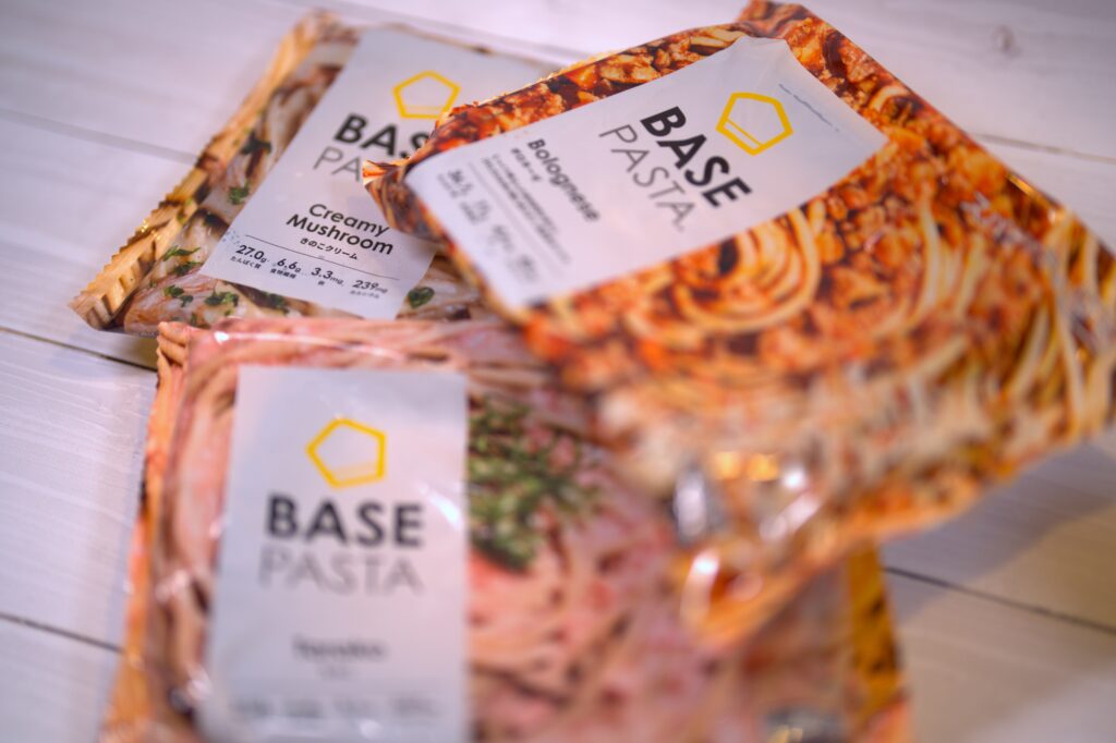 冷凍版のBASE PASTA3種類