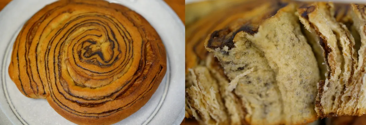 BASE BREADチョコレートの外観と中身